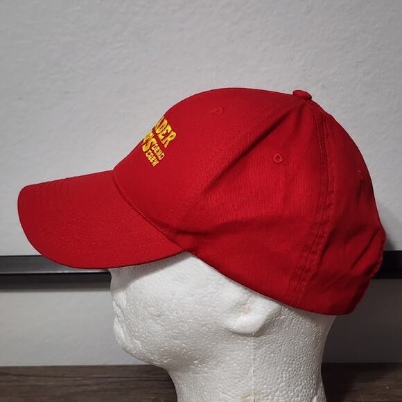 Trader Joe’s Demo Crew OSFA Exclusive Employee Hat Strap Surfing Vintage Red - Picture 2 of 6
